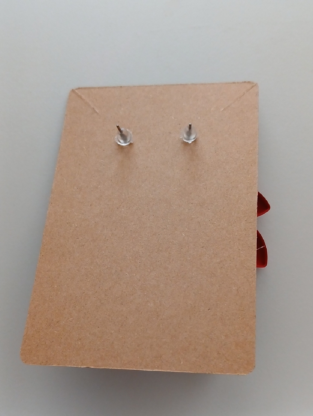 Fashion Jewelry Red Petal Cluster Drop Earrings - Picture 3 of 4